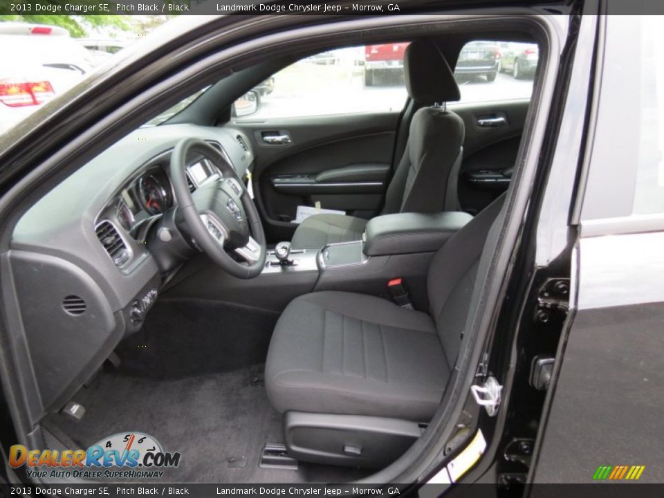 2013 Dodge Charger SE Pitch Black / Black Photo #6