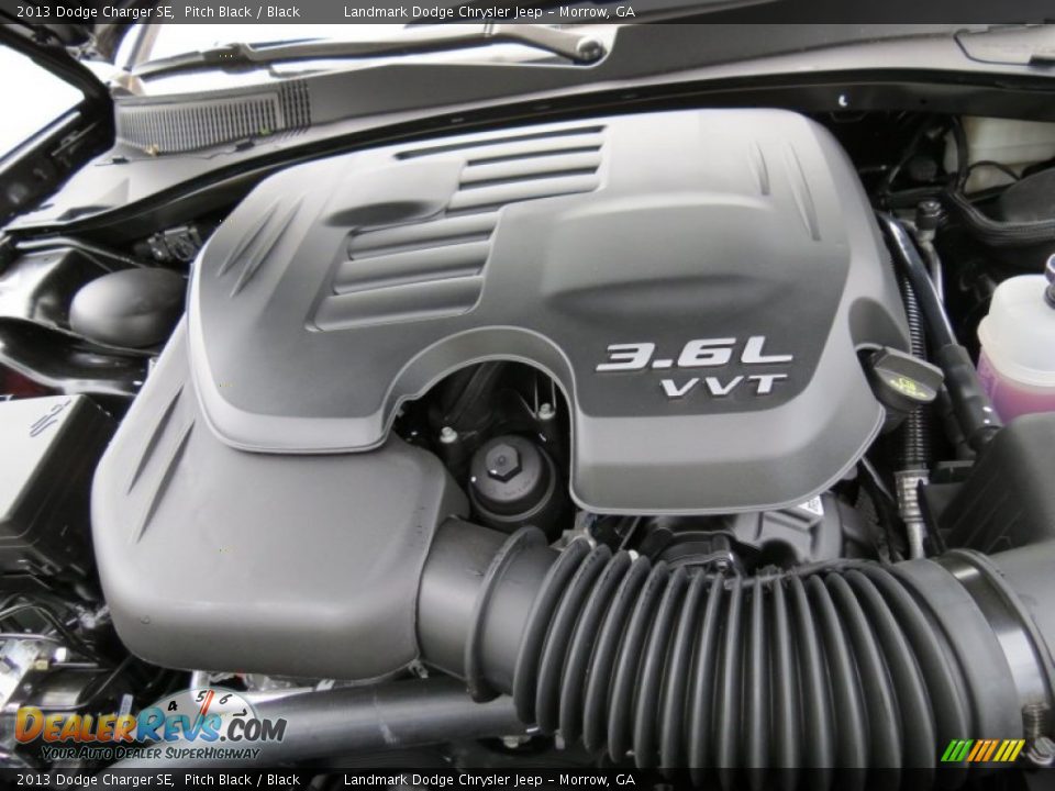 2013 Dodge Charger SE Pitch Black / Black Photo #9