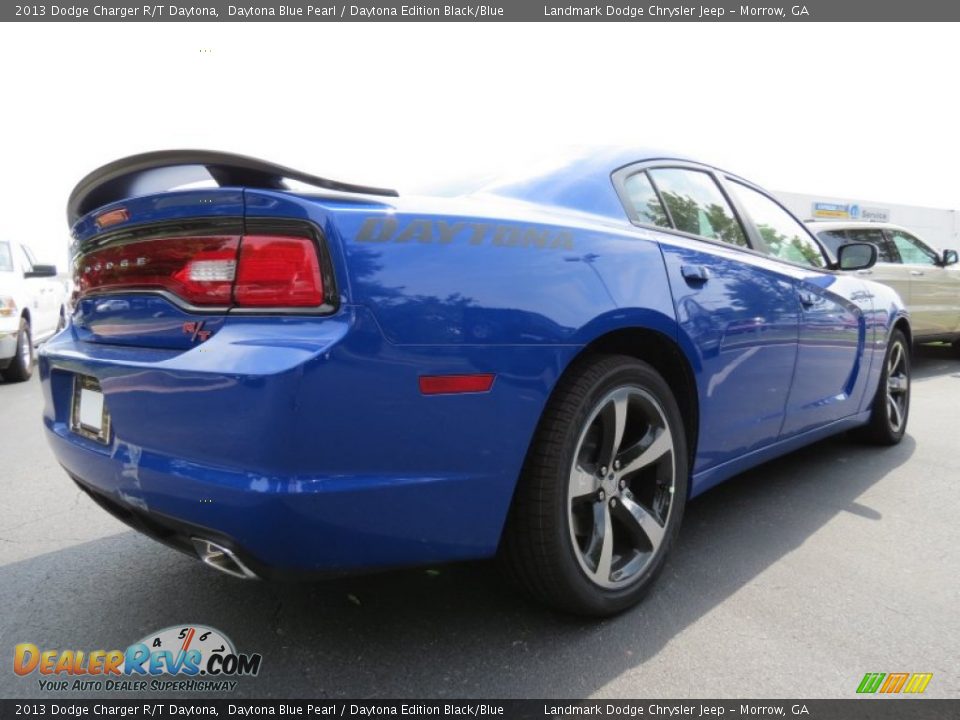 2013 Dodge Charger R/T Daytona Daytona Blue Pearl / Daytona Edition Black/Blue Photo #3