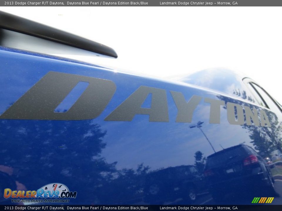 2013 Dodge Charger R/T Daytona Daytona Blue Pearl / Daytona Edition Black/Blue Photo #4