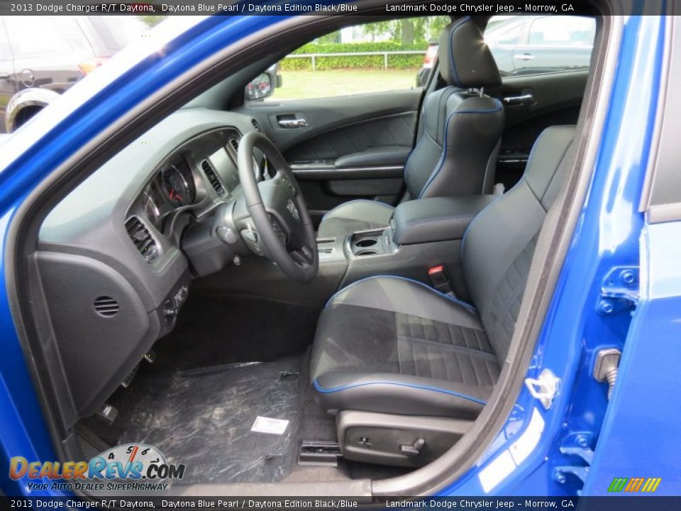 Daytona Edition Black/Blue Interior - 2013 Dodge Charger R/T Daytona Photo #7