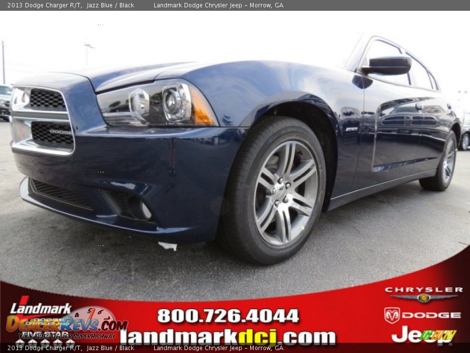2013 Dodge Charger R/T Jazz Blue / Black Photo #1