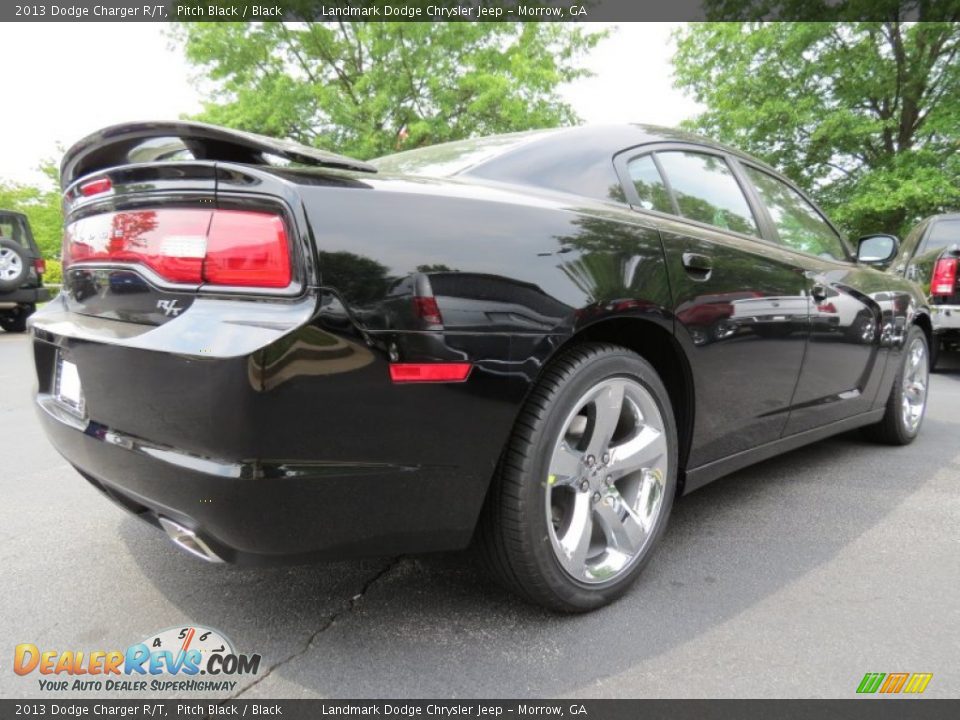 2013 Dodge Charger R/T Pitch Black / Black Photo #3