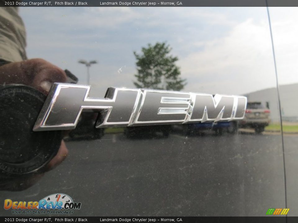 2013 Dodge Charger R/T Pitch Black / Black Photo #6