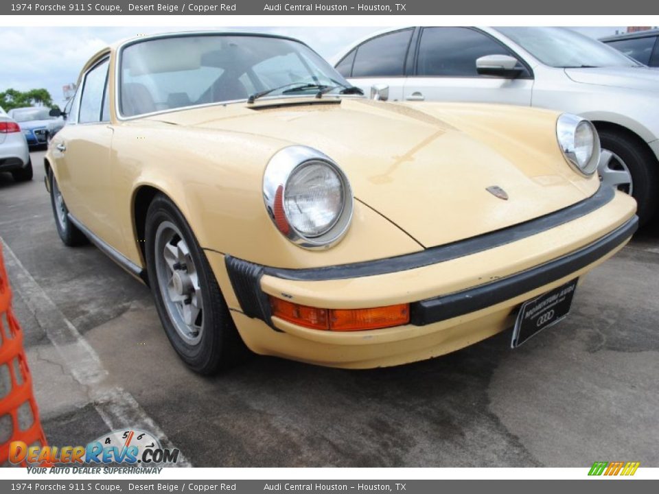 1974 Porsche 911 S Coupe Desert Beige / Copper Red Photo #1