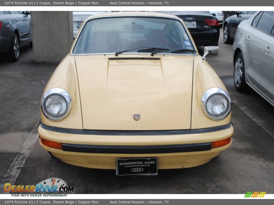 1974 Porsche 911 S Coupe Desert Beige / Copper Red Photo #2