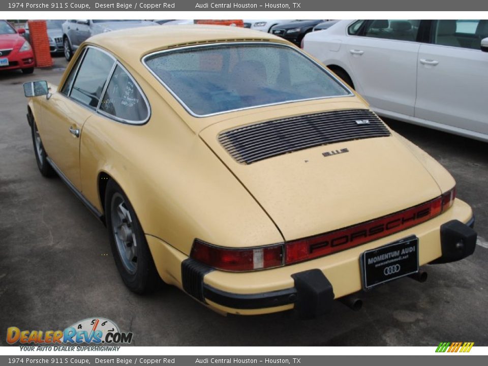 1974 Porsche 911 S Coupe Desert Beige / Copper Red Photo #5