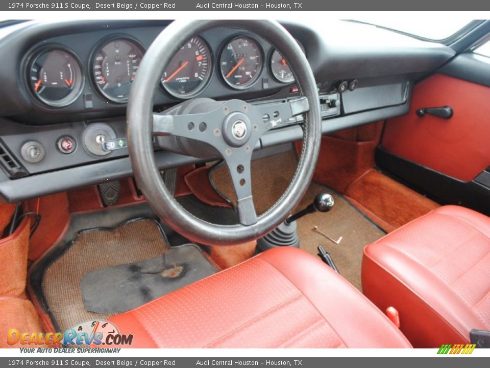 Copper Red Interior - 1974 Porsche 911 S Coupe Photo #10