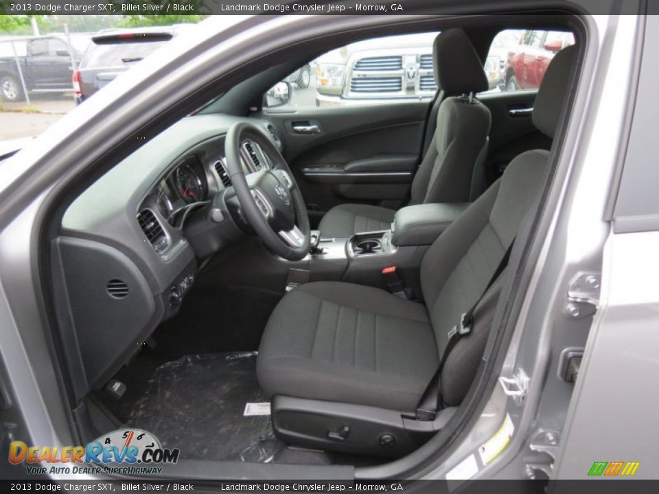 Black Interior - 2013 Dodge Charger SXT Photo #6