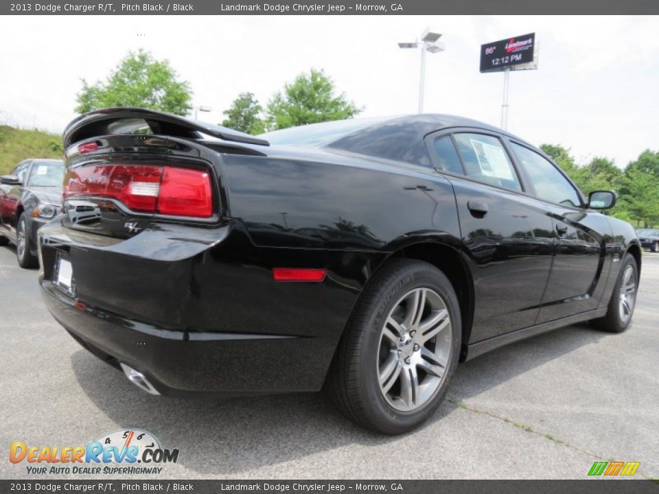 2013 Dodge Charger R/T Pitch Black / Black Photo #3