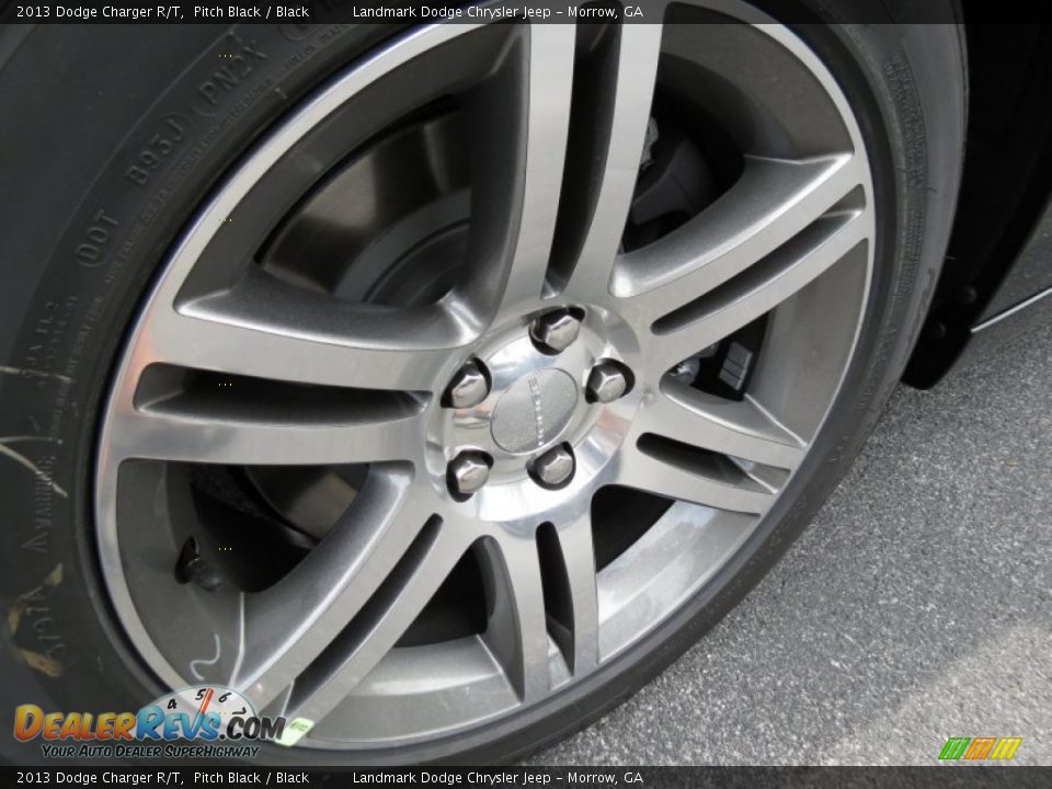 2013 Dodge Charger R/T Pitch Black / Black Photo #5