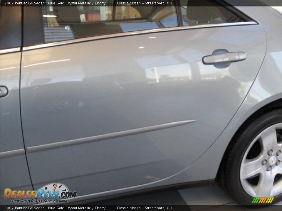 2007 Pontiac G6 Sedan Blue Gold Crystal Metallic / Ebony Photo #7