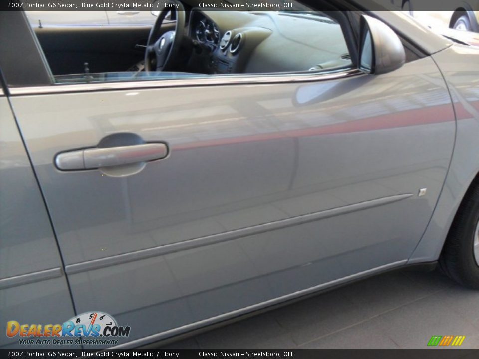 2007 Pontiac G6 Sedan Blue Gold Crystal Metallic / Ebony Photo #9
