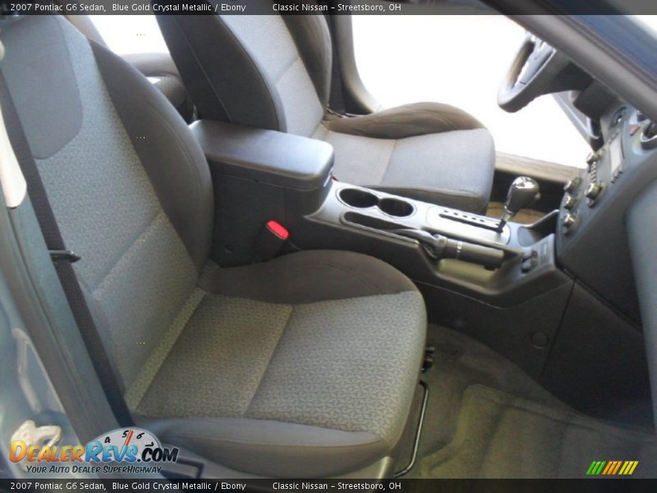 2007 Pontiac G6 Sedan Blue Gold Crystal Metallic / Ebony Photo #10