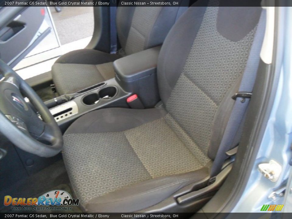 2007 Pontiac G6 Sedan Blue Gold Crystal Metallic / Ebony Photo #12