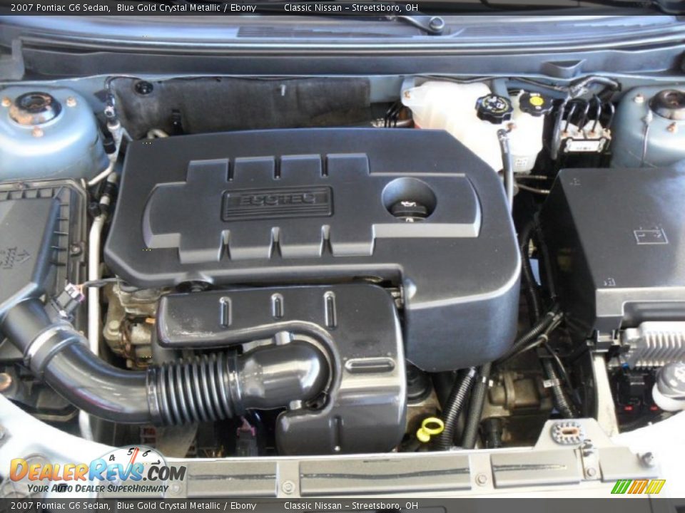 2007 Pontiac G6 Sedan Blue Gold Crystal Metallic / Ebony Photo #14