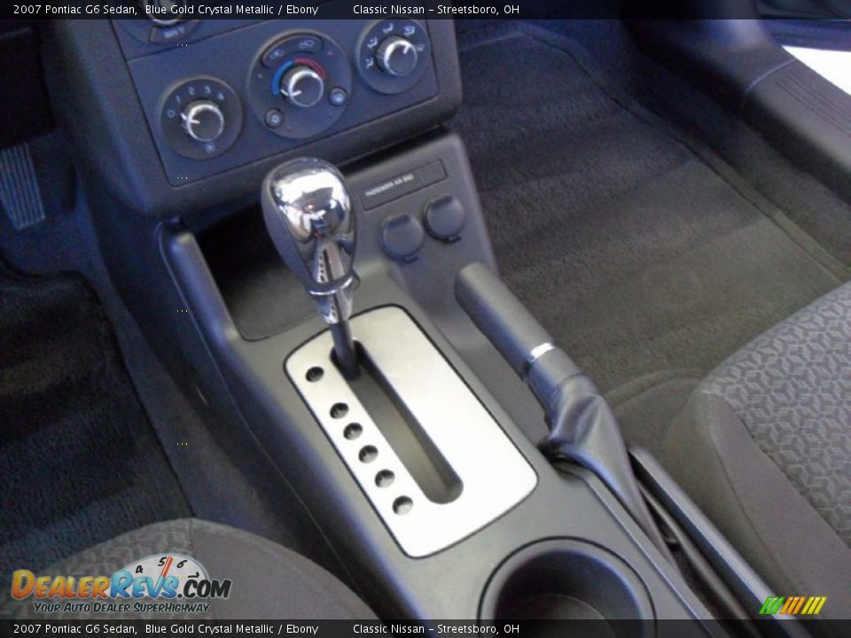 2007 Pontiac G6 Sedan Blue Gold Crystal Metallic / Ebony Photo #15