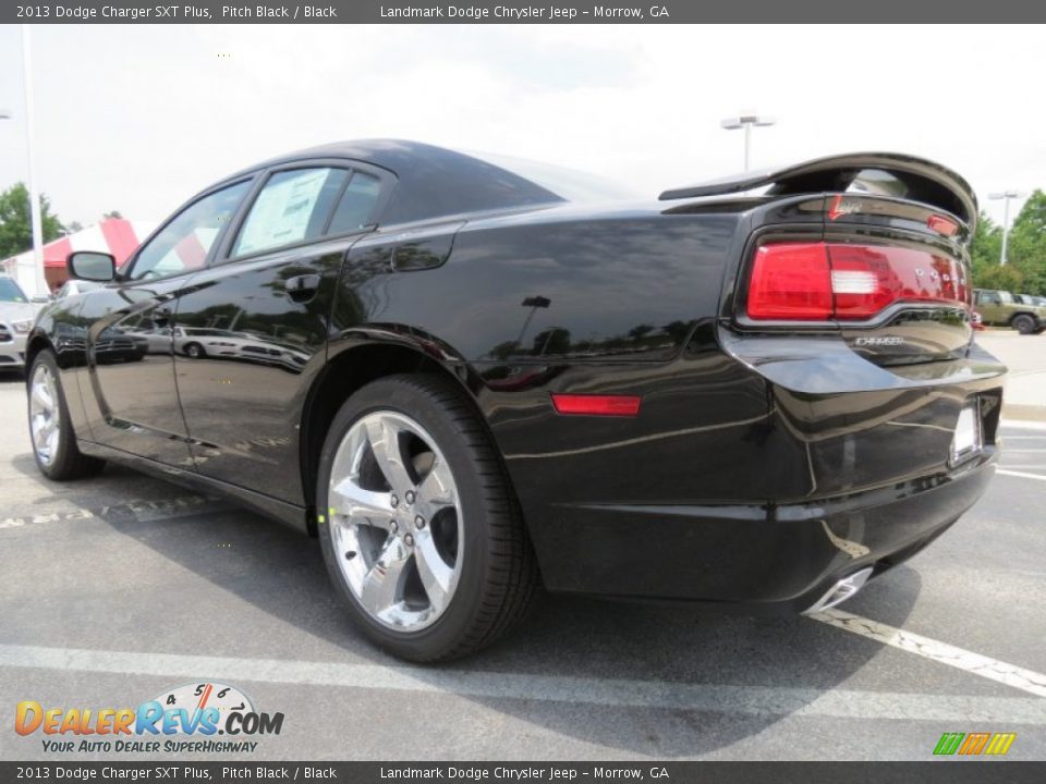 2013 Dodge Charger SXT Plus Pitch Black / Black Photo #2