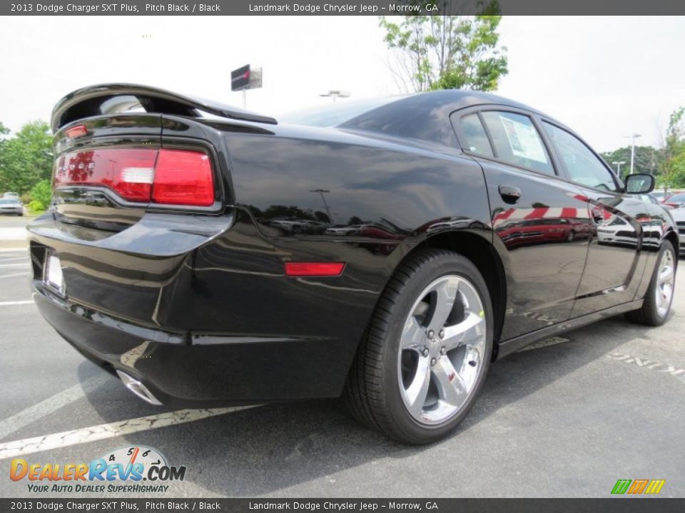2013 Dodge Charger SXT Plus Pitch Black / Black Photo #3