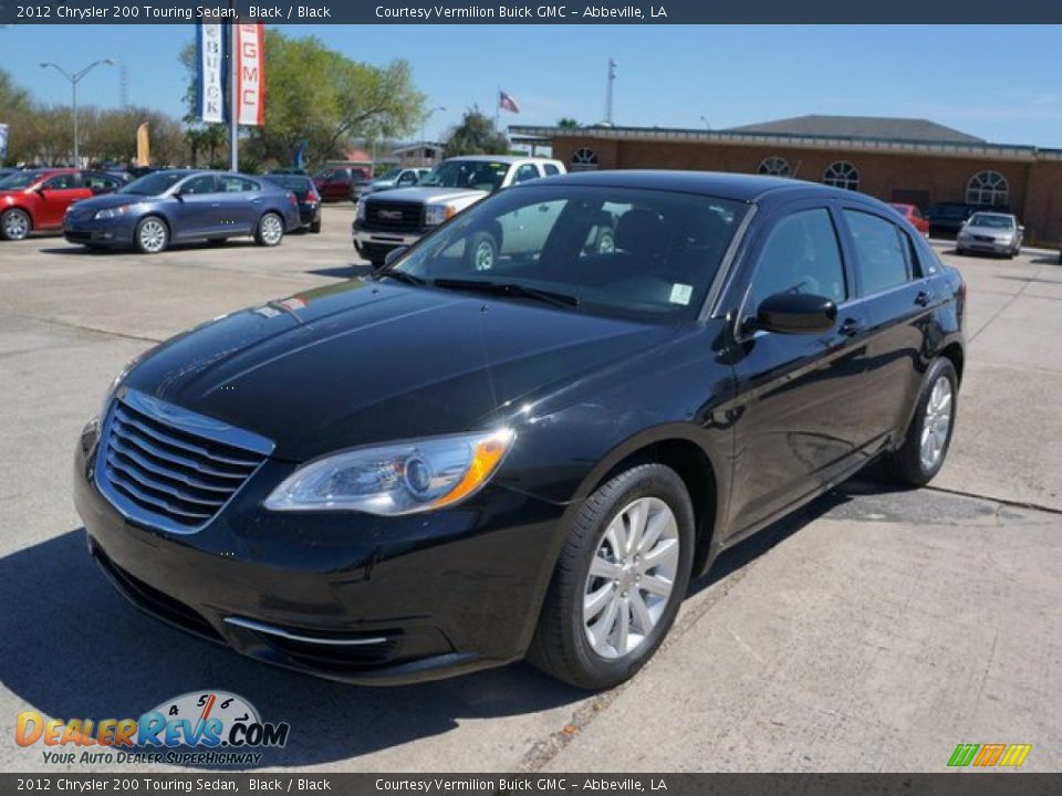 2012 Chrysler 200 Touring Sedan Black / Black Photo #3