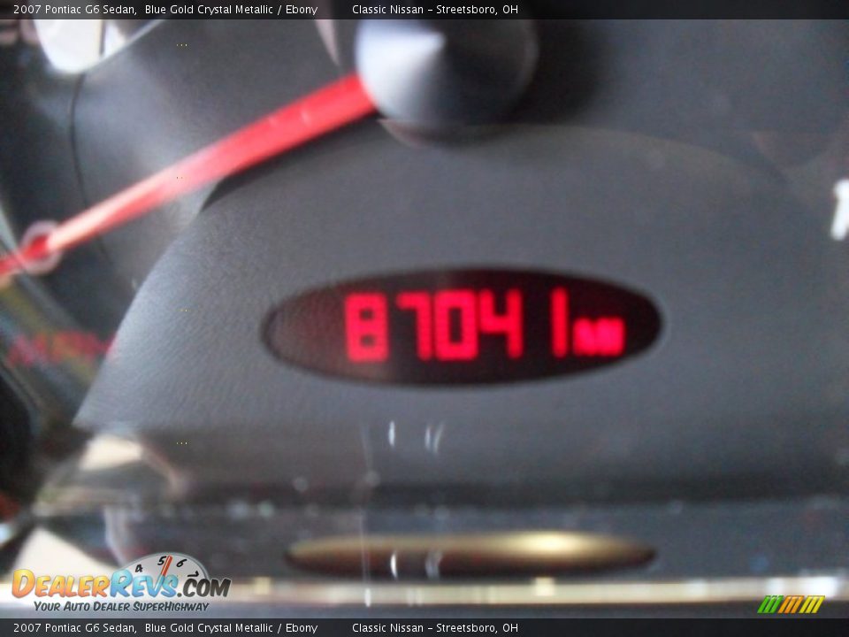 2007 Pontiac G6 Sedan Blue Gold Crystal Metallic / Ebony Photo #17