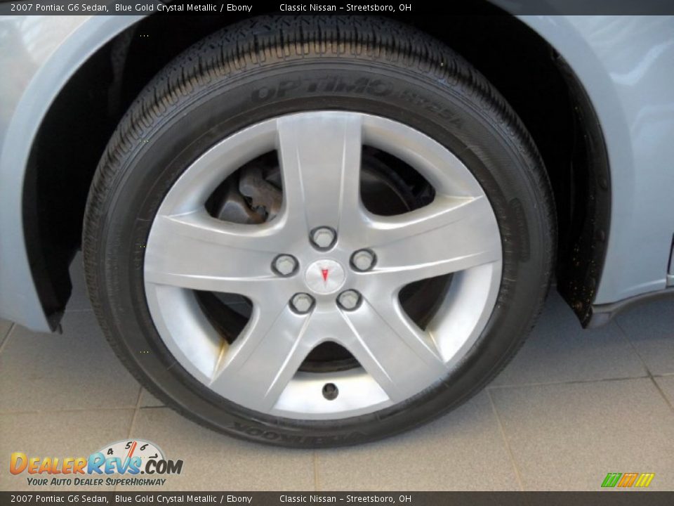 2007 Pontiac G6 Sedan Blue Gold Crystal Metallic / Ebony Photo #18