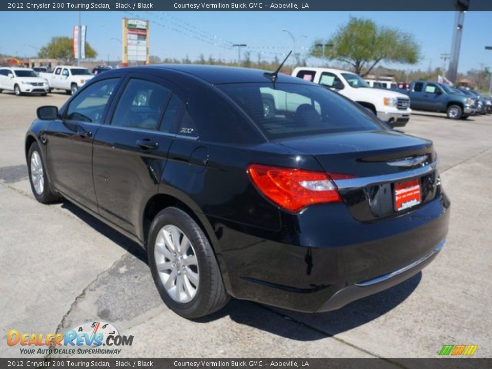 2012 Chrysler 200 Touring Sedan Black / Black Photo #5