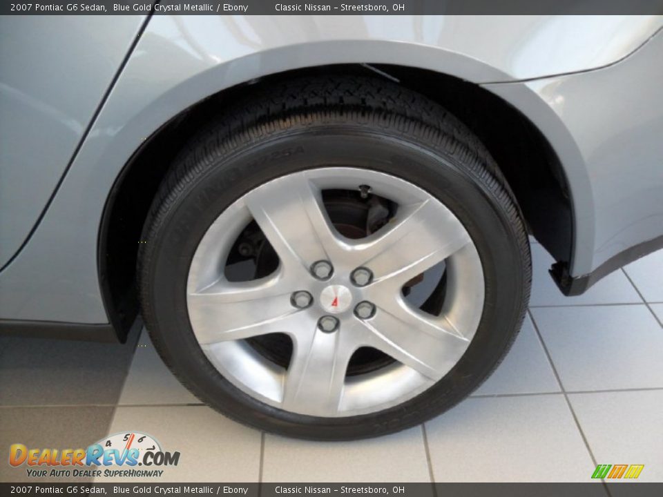 2007 Pontiac G6 Sedan Blue Gold Crystal Metallic / Ebony Photo #19
