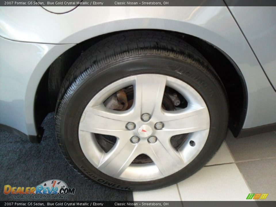 2007 Pontiac G6 Sedan Blue Gold Crystal Metallic / Ebony Photo #20