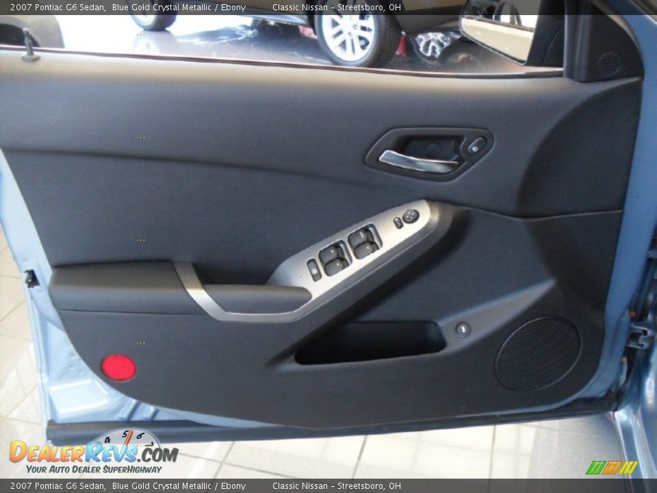 2007 Pontiac G6 Sedan Blue Gold Crystal Metallic / Ebony Photo #22