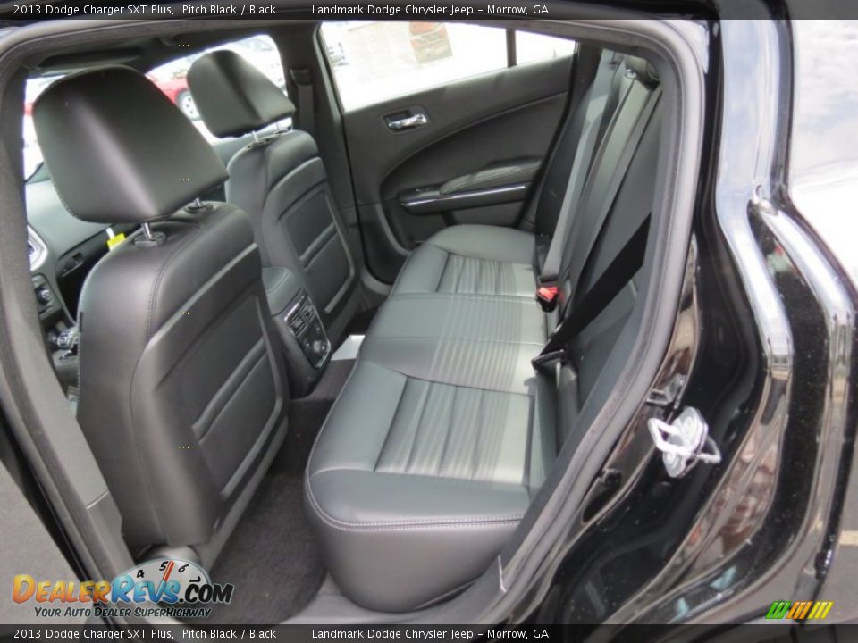 Rear Seat of 2013 Dodge Charger SXT Plus Photo #8