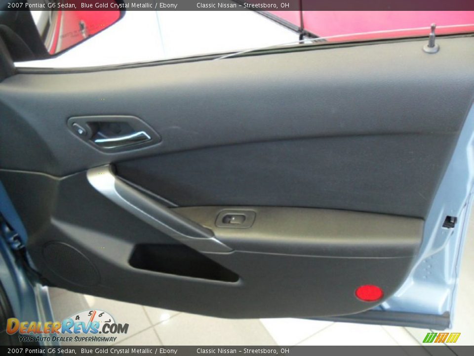 2007 Pontiac G6 Sedan Blue Gold Crystal Metallic / Ebony Photo #23