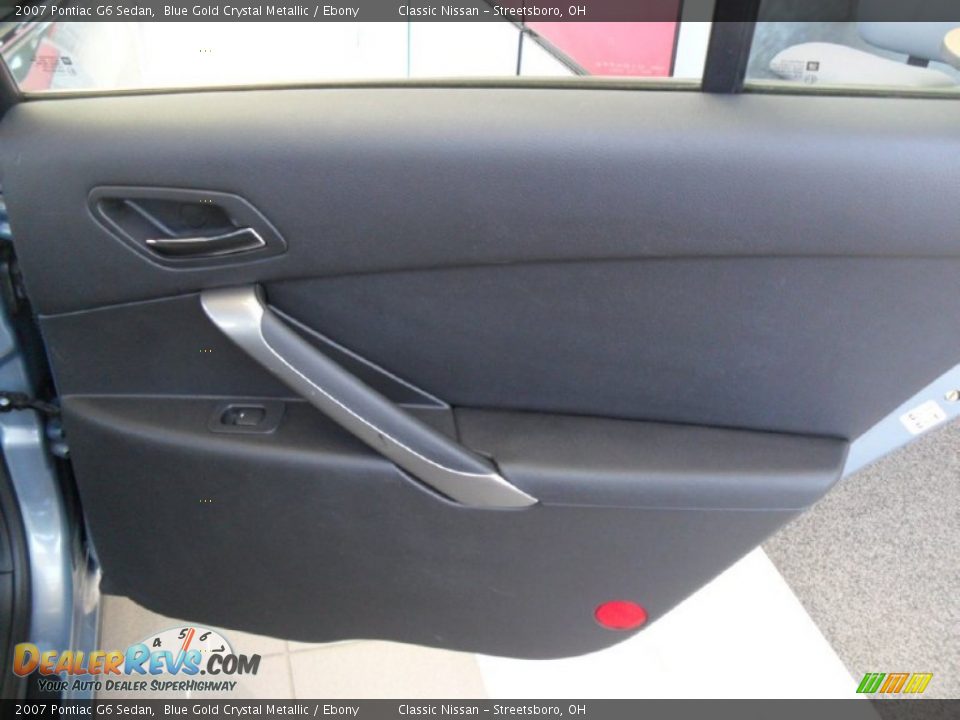 2007 Pontiac G6 Sedan Blue Gold Crystal Metallic / Ebony Photo #24