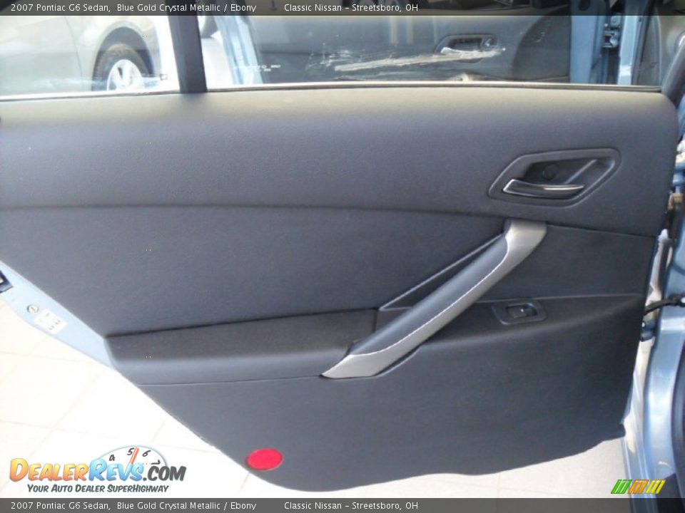 2007 Pontiac G6 Sedan Blue Gold Crystal Metallic / Ebony Photo #25
