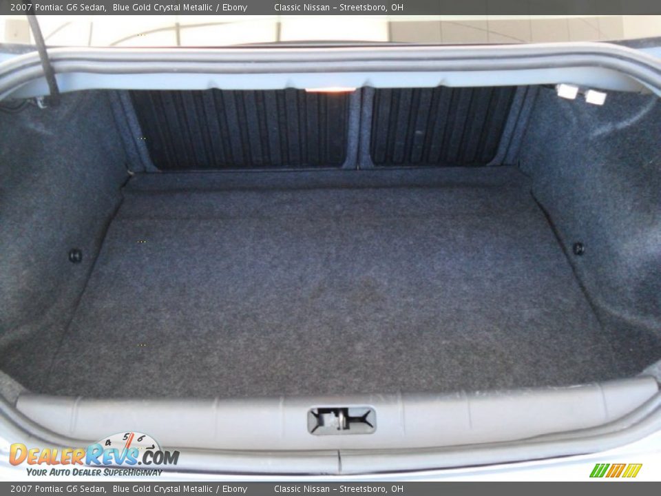 2007 Pontiac G6 Sedan Blue Gold Crystal Metallic / Ebony Photo #26