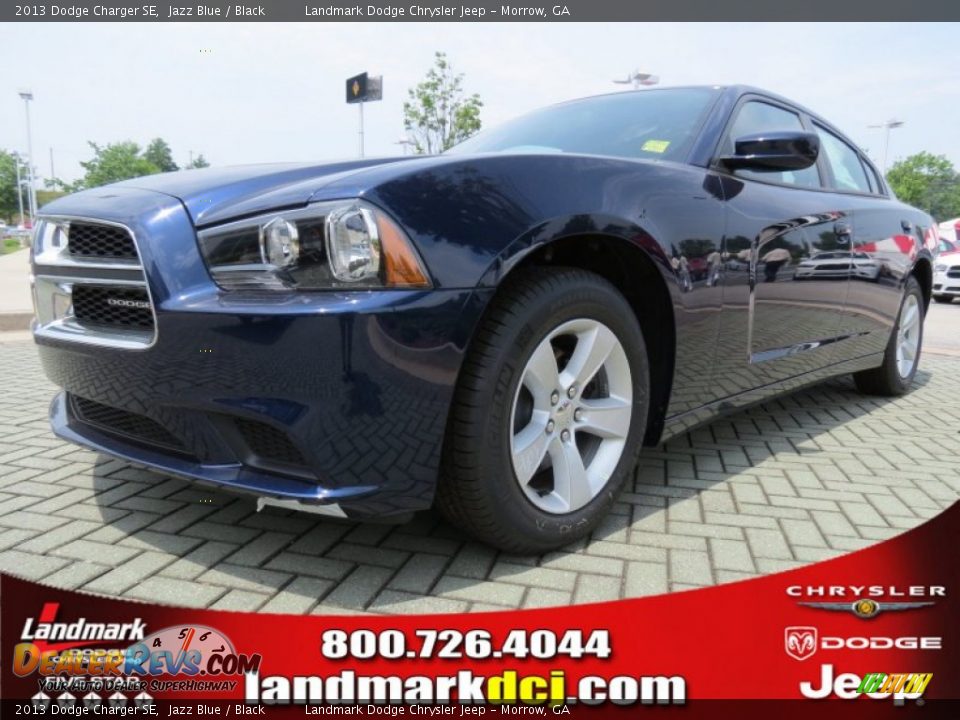 2013 Dodge Charger SE Jazz Blue / Black Photo #1