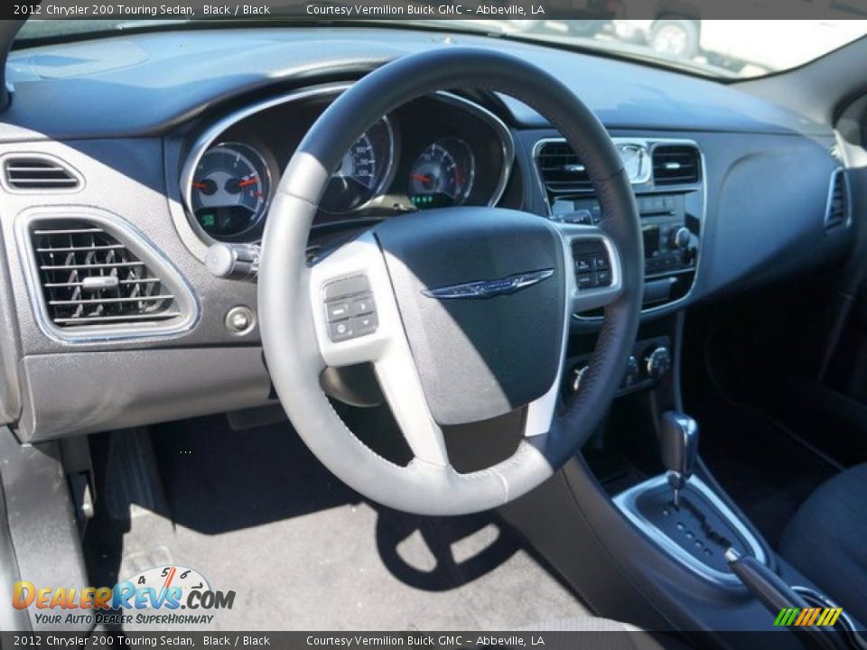 2012 Chrysler 200 Touring Sedan Black / Black Photo #16