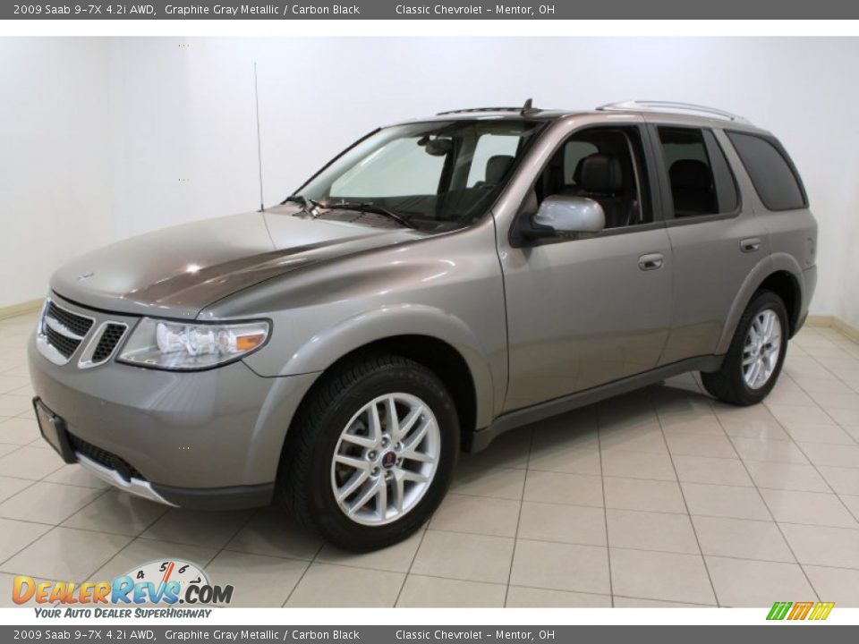 2009 Saab 9-7X 4.2i AWD Graphite Gray Metallic / Carbon Black Photo #3