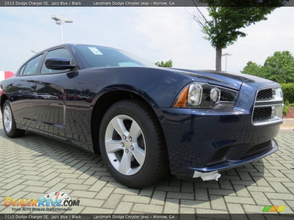 2013 Dodge Charger SE Jazz Blue / Black Photo #4
