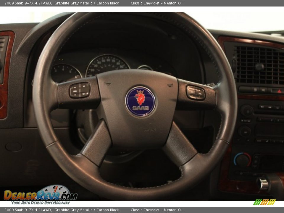 2009 Saab 9-7X 4.2i AWD Graphite Gray Metallic / Carbon Black Photo #5