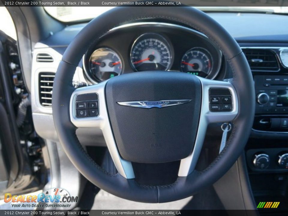 2012 Chrysler 200 Touring Sedan Black / Black Photo #20