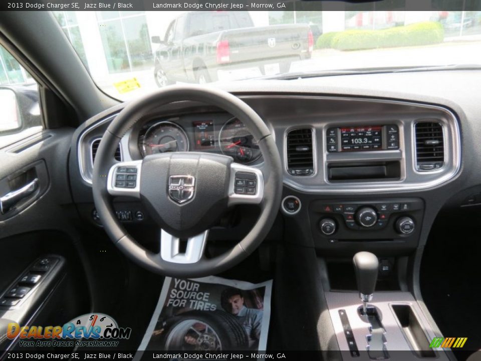 2013 Dodge Charger SE Jazz Blue / Black Photo #7