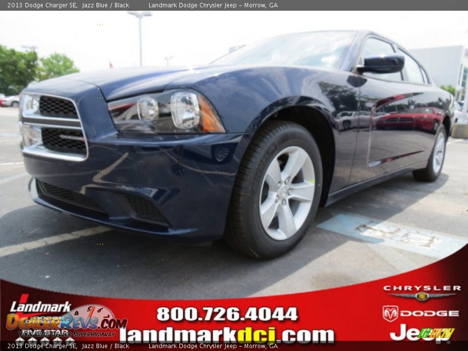 2013 Dodge Charger SE Jazz Blue / Black Photo #1