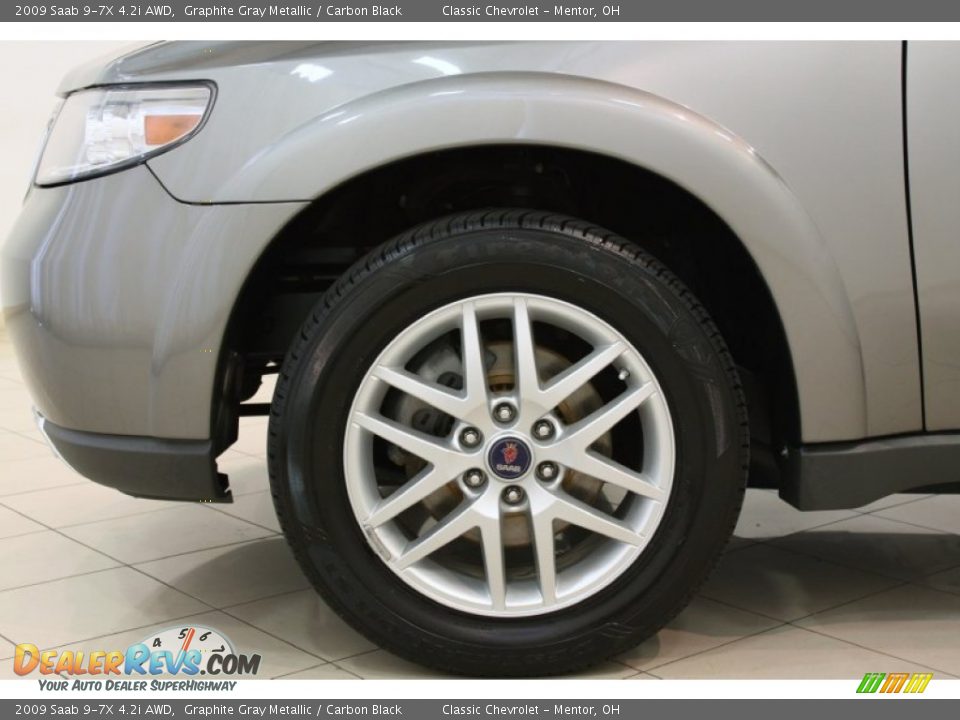 2009 Saab 9-7X 4.2i AWD Graphite Gray Metallic / Carbon Black Photo #15