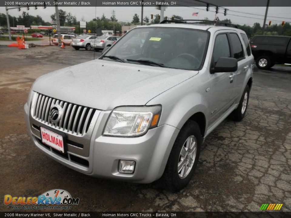 2008 Mercury Mariner V6 Silver Metallic / Black Photo #3