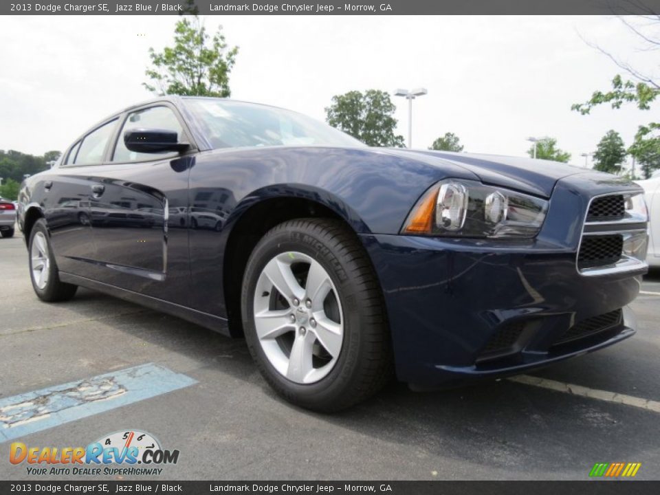 2013 Dodge Charger SE Jazz Blue / Black Photo #4