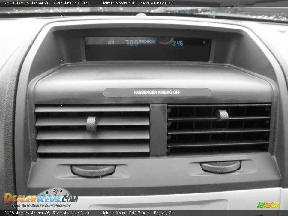 2008 Mercury Mariner V6 Silver Metallic / Black Photo #8