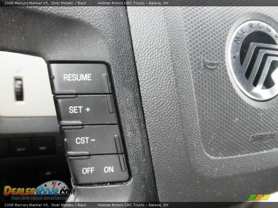 2008 Mercury Mariner V6 Silver Metallic / Black Photo #10