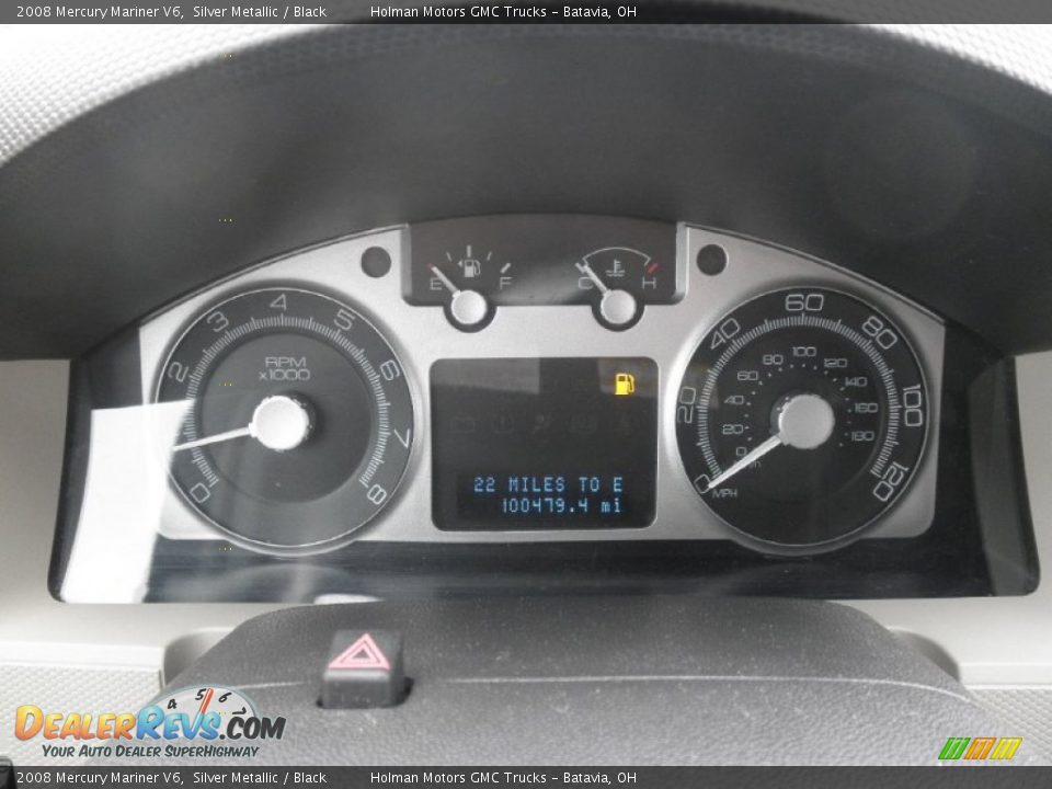2008 Mercury Mariner V6 Silver Metallic / Black Photo #11