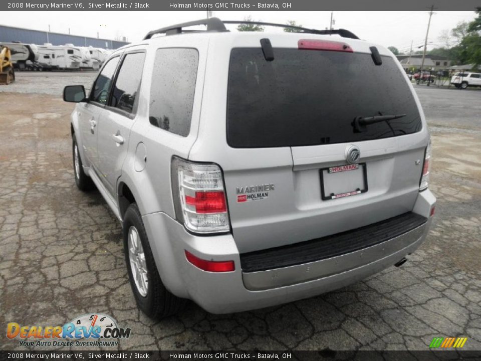 2008 Mercury Mariner V6 Silver Metallic / Black Photo #20